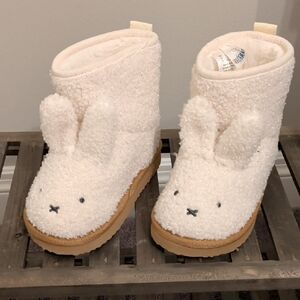 Miffy Cream Plush Bunny Boots